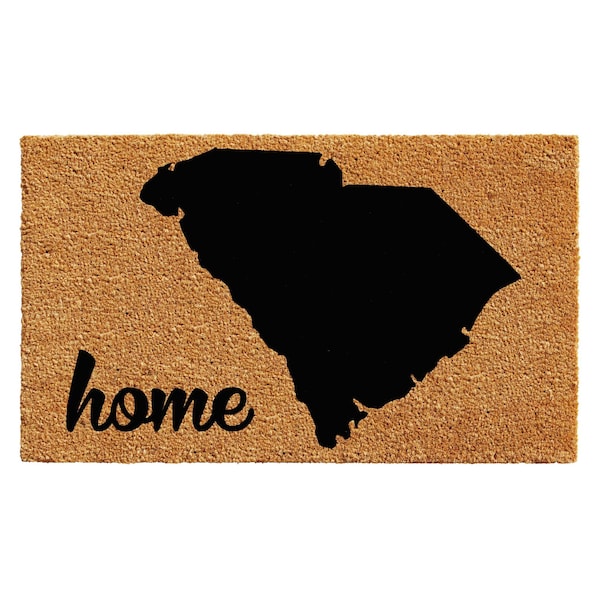 Calloway Mills Entrance Mat, Coir, Natural, Black 102932436 - main